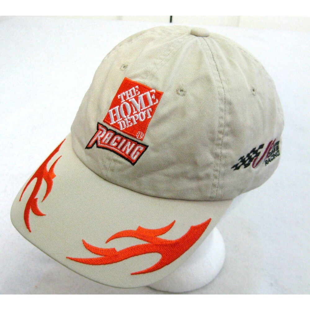NASCAR Baseball Cap Hat Beige Home Depot Racing Tony Stewart Chase Authentics